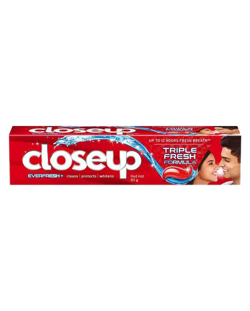 Closeup Red Hot Toothpaste