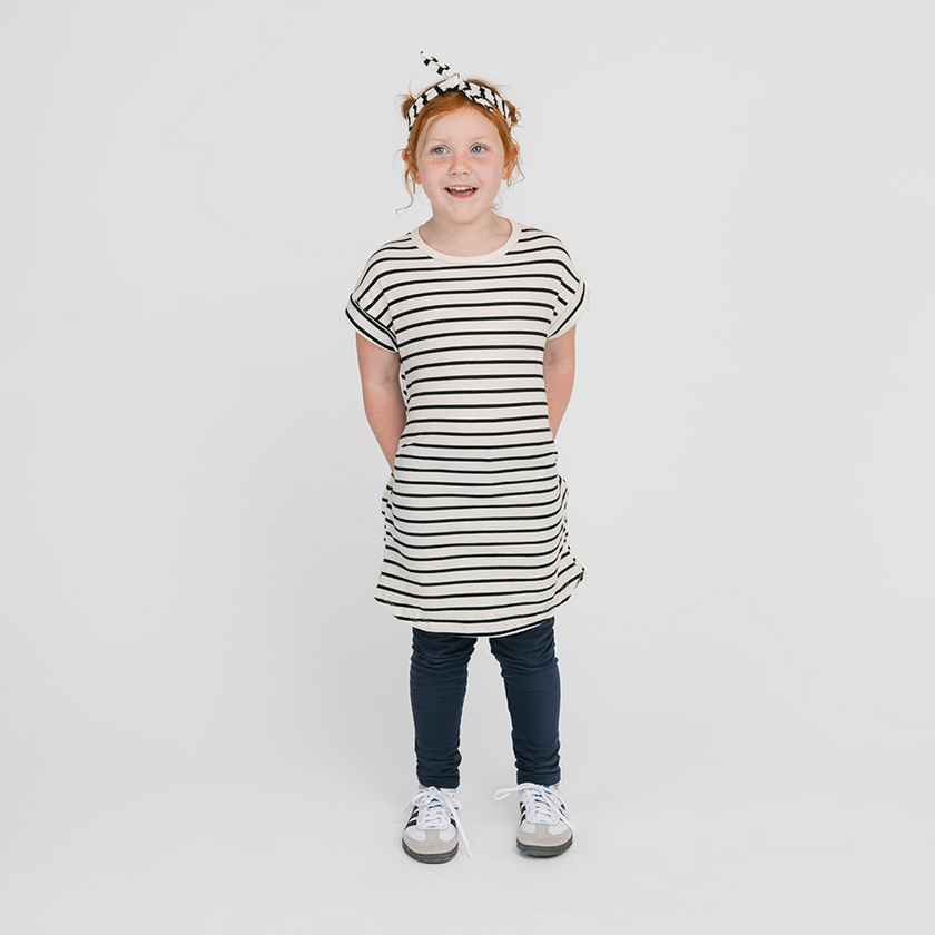 Cloud Rolled Sleeve Dress
