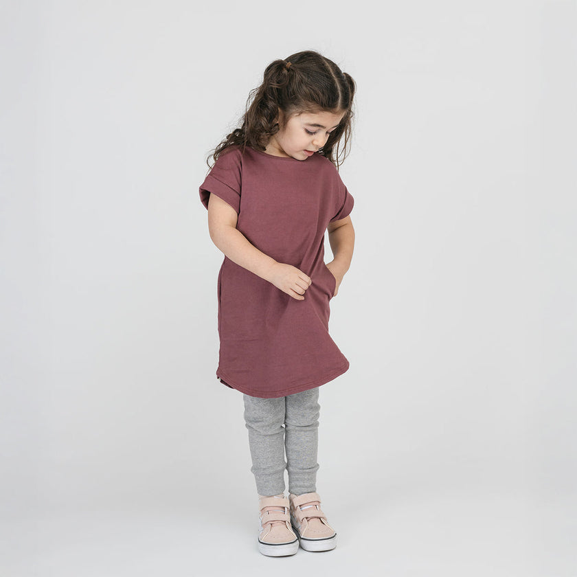 Cloud Rolled Sleeve Dress
