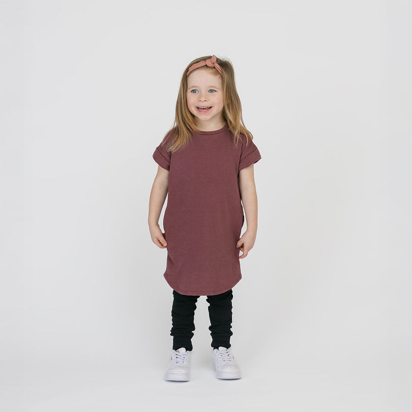 Cloud Rolled Sleeve Dress