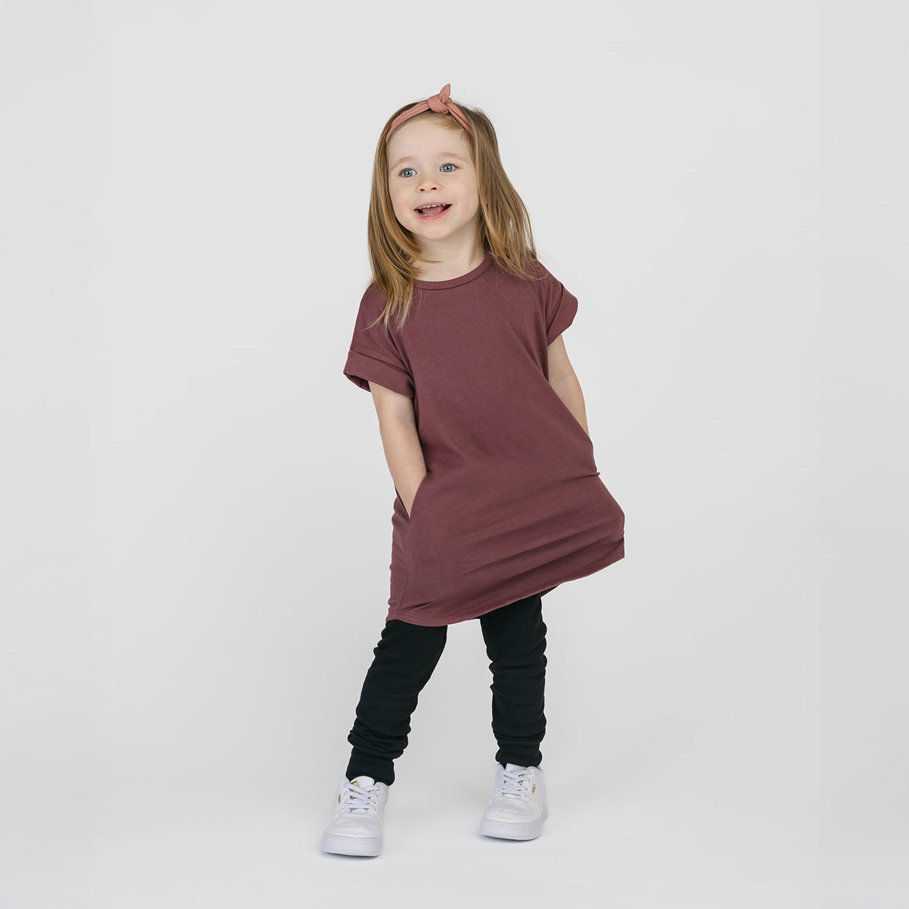 Cloud Rolled Sleeve Dress