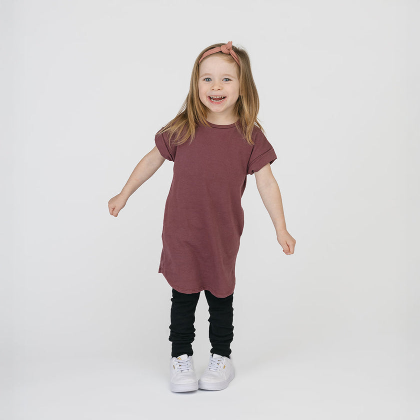 Cloud Rolled Sleeve Dress