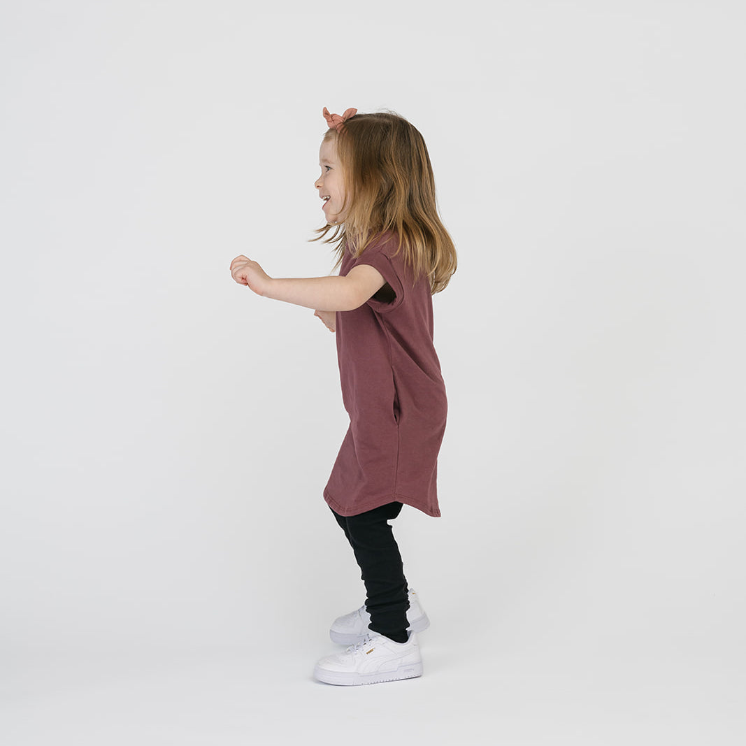 Cloud Rolled Sleeve Dress