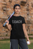 Coach Rhinestone Shirt – Sports Coach Sparkle Bling Tee | Blingdazzel