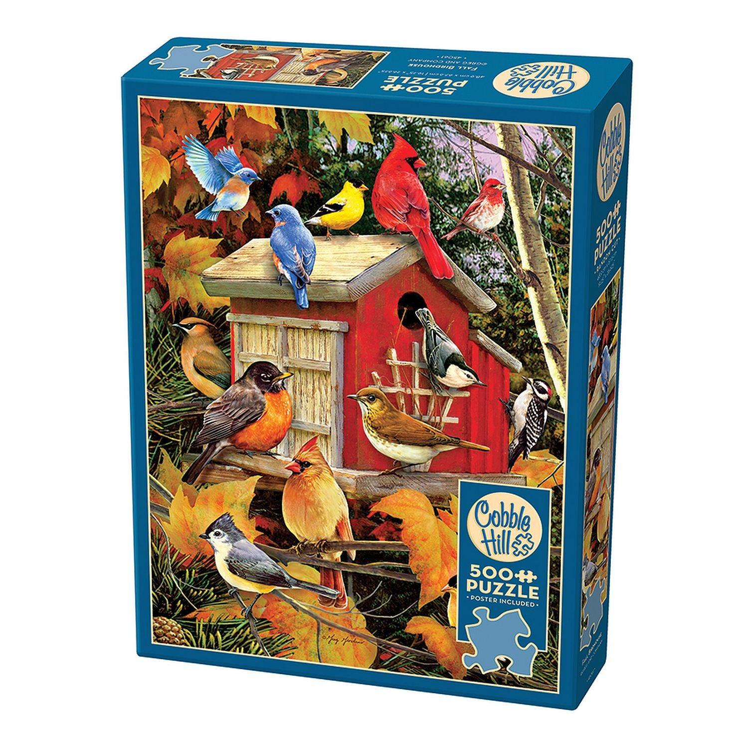 Cobble Hill - Fall Birdhouse (500-Piece Puzzle)