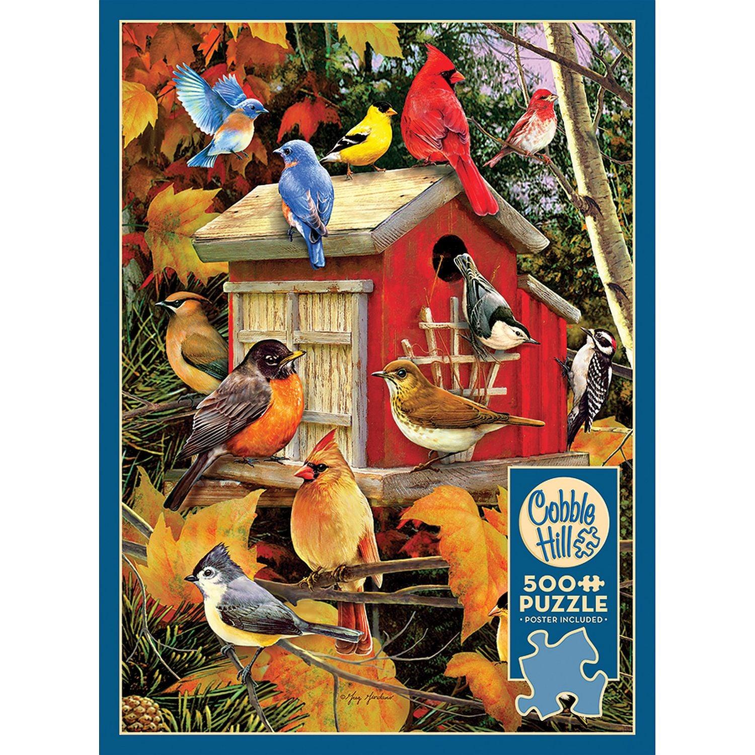Cobble Hill - Fall Birdhouse (500-Piece Puzzle)