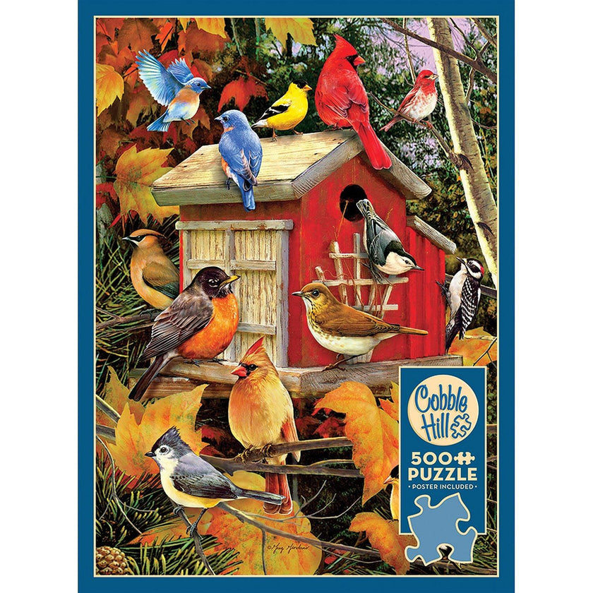 Cobble Hill - Fall Birdhouse (500-Piece Puzzle)