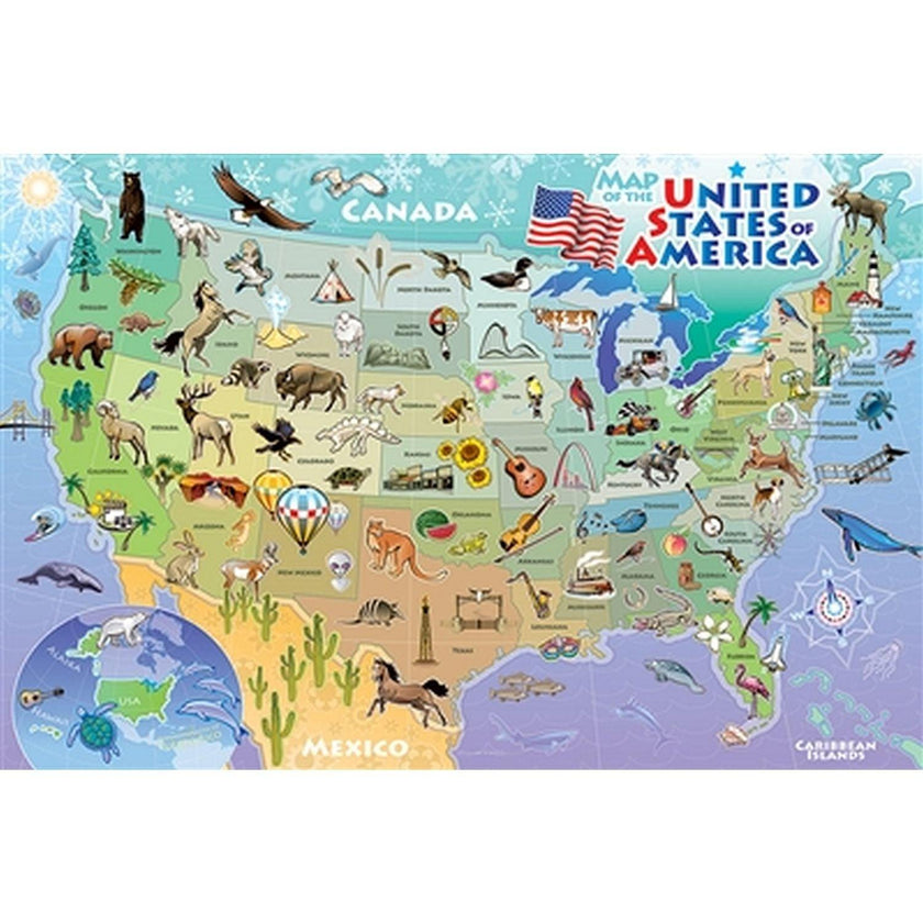 Cobble Hill - Carte des États-Unis (48 pièces)