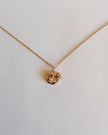 Cœur de banane - Collier pendentif texturé fait à la main