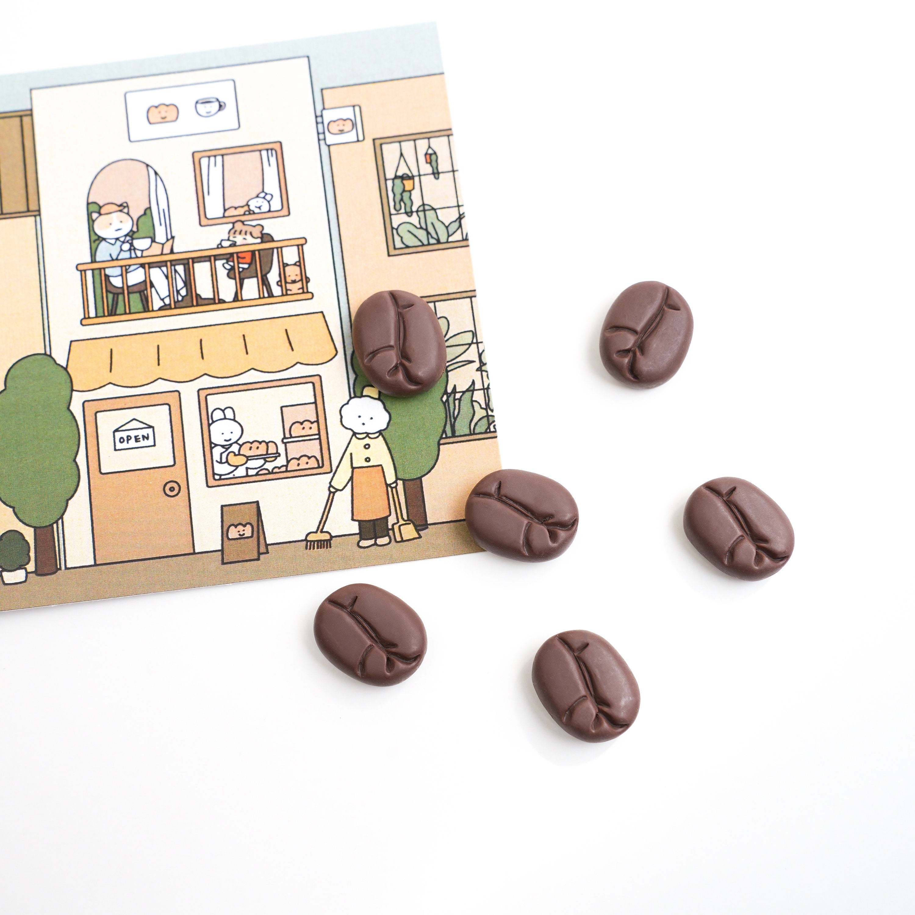 Coffee Bean Brooch