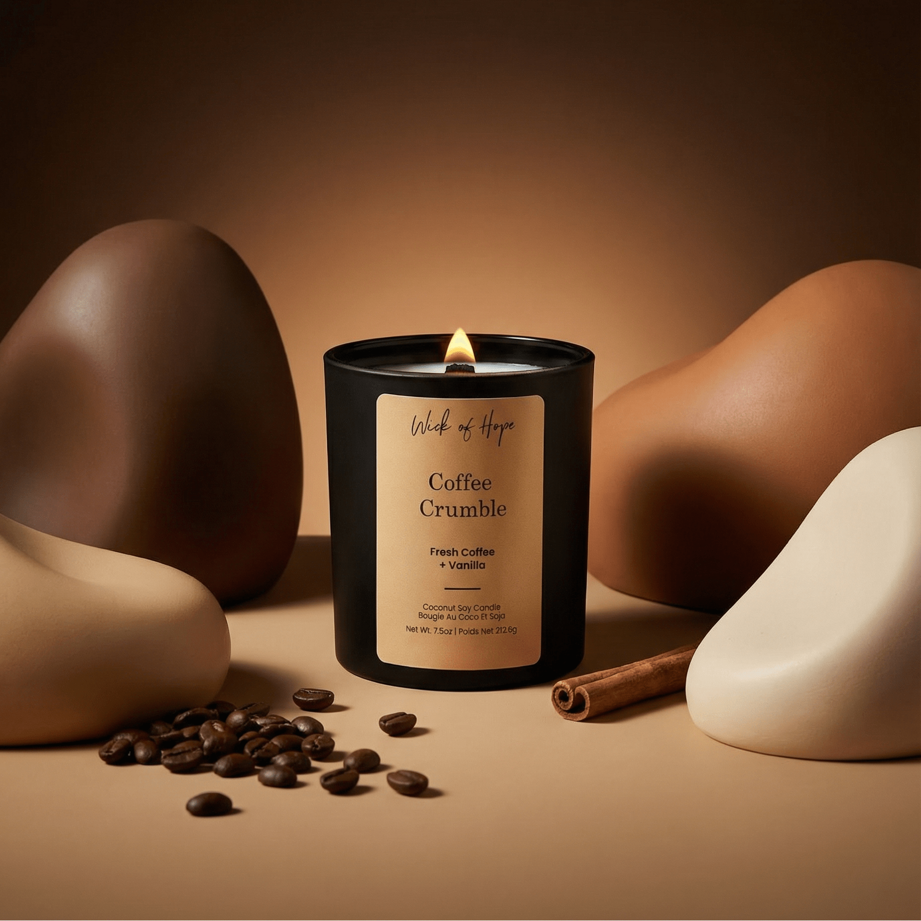 Coffee Crumble Candle | Fresh Coffee + Vanilla