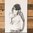 Coffee Lover - black and white art print