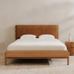 Colin Top-Grain Leather Bed