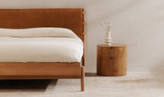 Colin Top-Grain Leather Bed