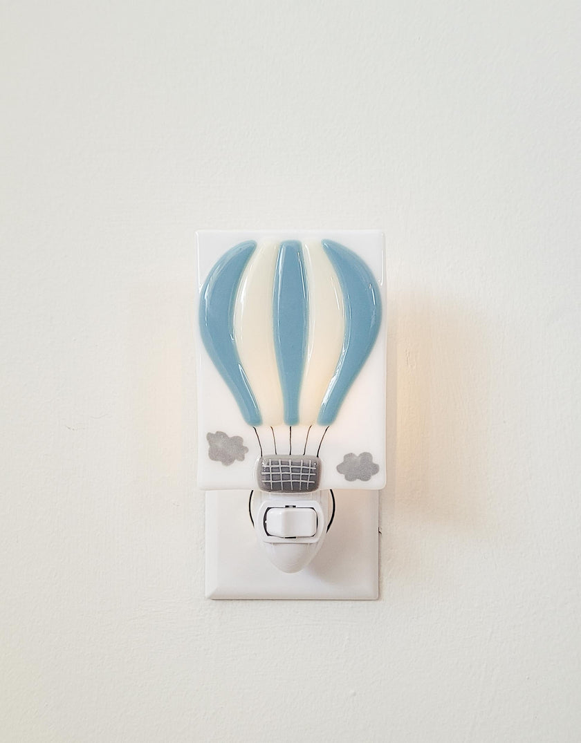 Night Light - Hot Air Balloon Ride - Alpine blue - Veille sur toi