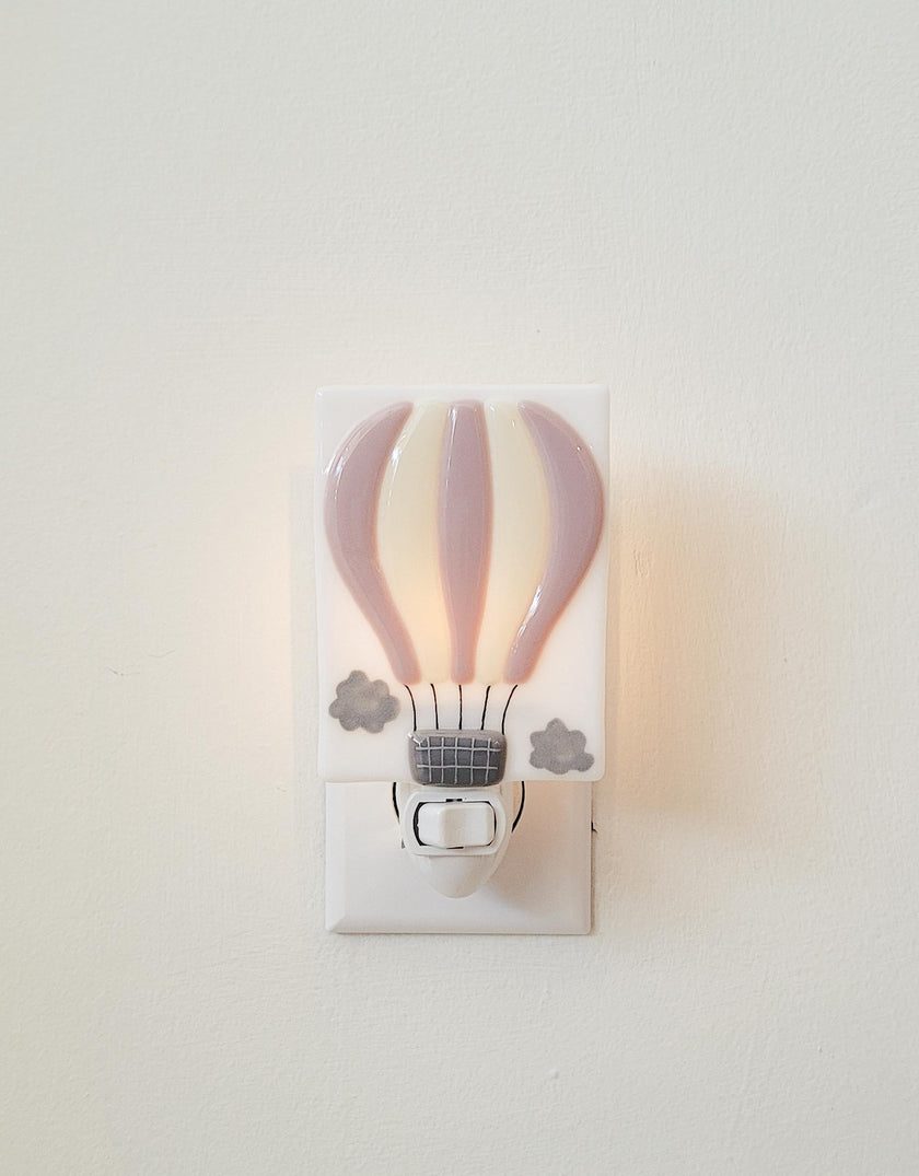 Night Light - Hot Air Balloon Ride - Vintage Pink - Veille sur toi