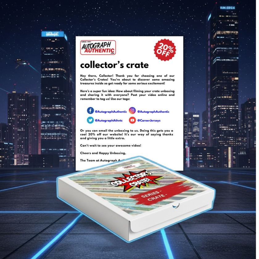 COLLECTOR’S CRATE MYSTERY BOX – COMIC BOOK SERIES 6 – LIMITED EDITION /20 - VINTAGE COMICS, COLLECTIBLES, GRADED CARDS & RARE AUTOGRAPHED MEMORABILIA