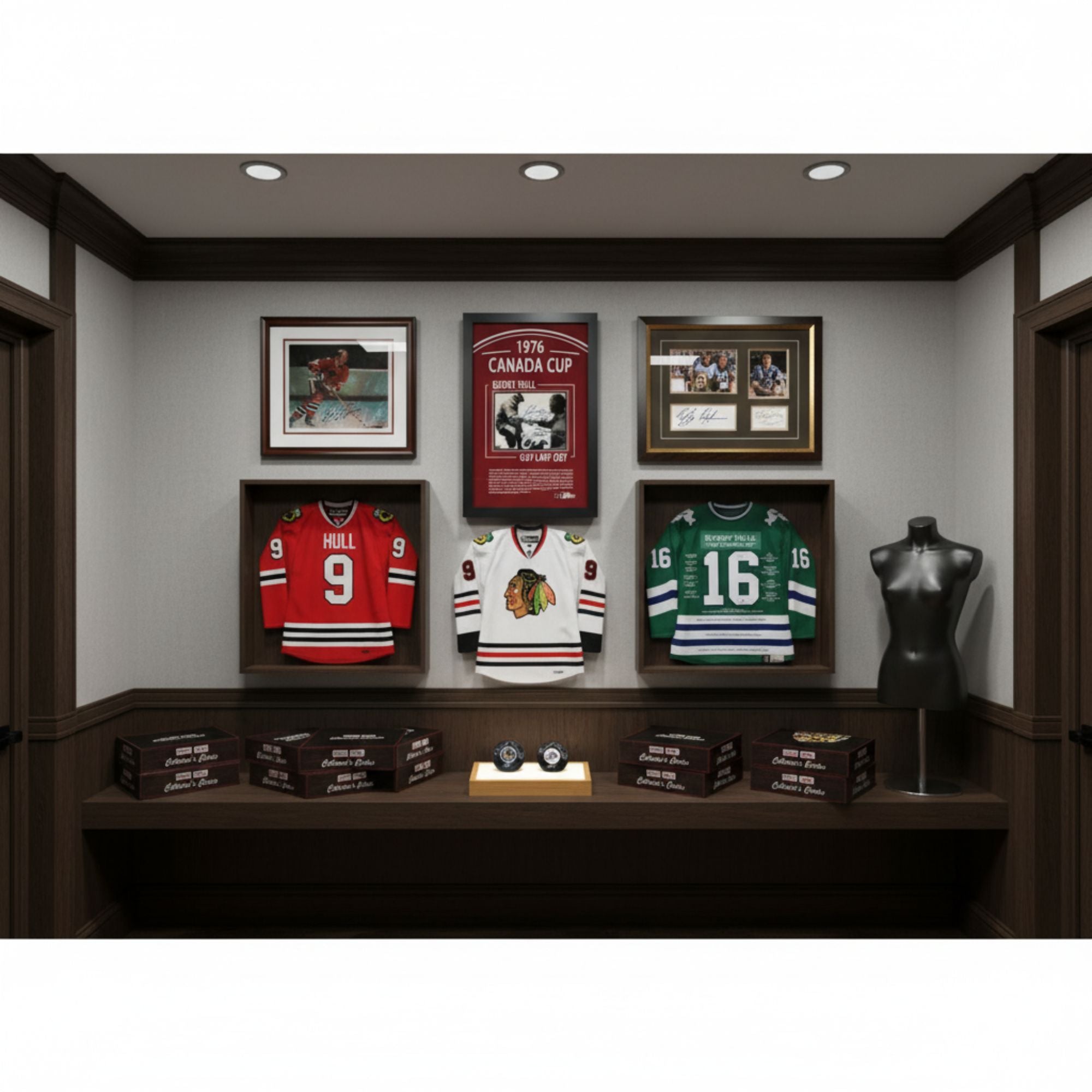 COLLECTOR’S CRATE MYSTERY BOX – BOBBY HULL GOLDEN SERIES – LIMITED EDITION /20 AUTOGRAPHED COLLECTIBLE HOCKEY MEMORABILIA