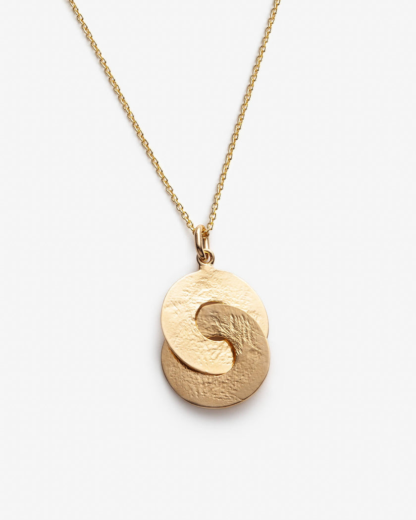 Leader - Chaîne et pendentif avec cercles entrelacés