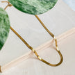 Collier ras de cou doré en acier inoxydable 18K | CLÉOPÂTRE
