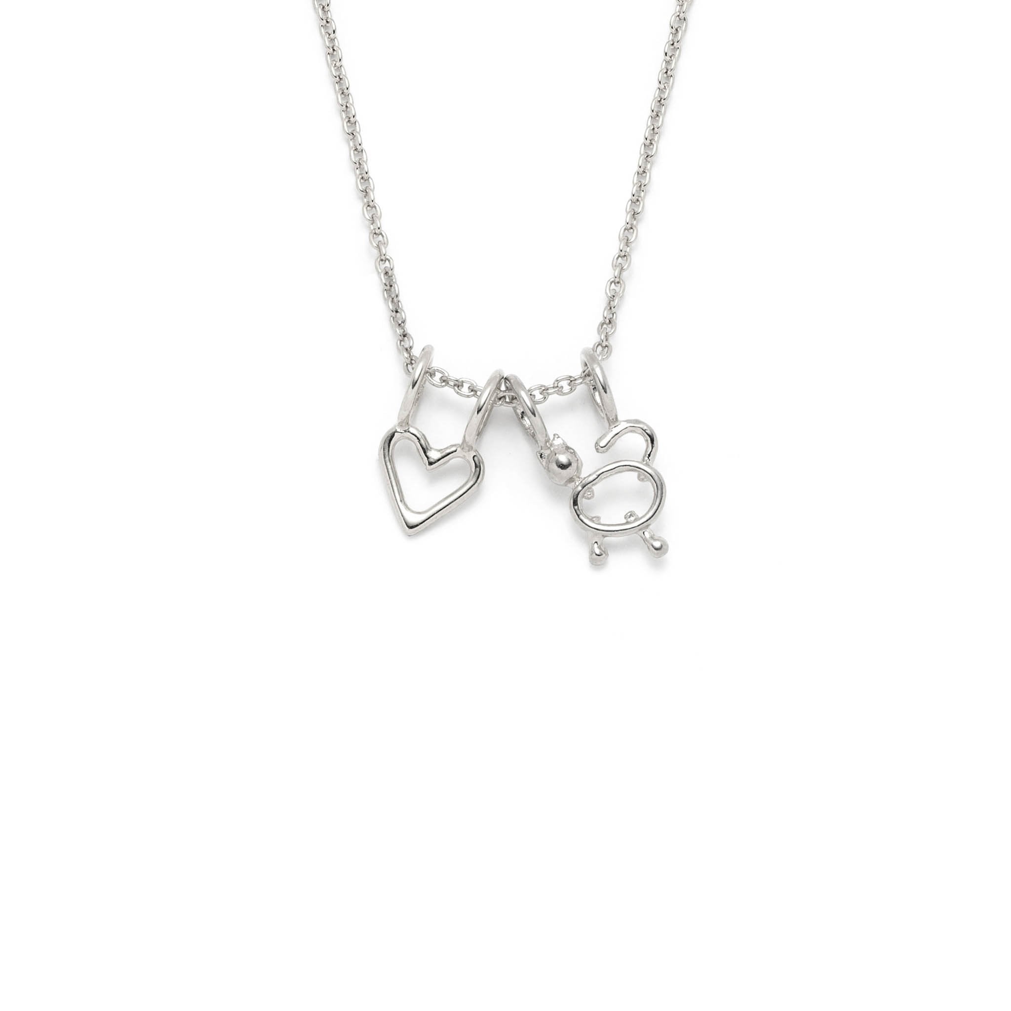 collier coeur et chat