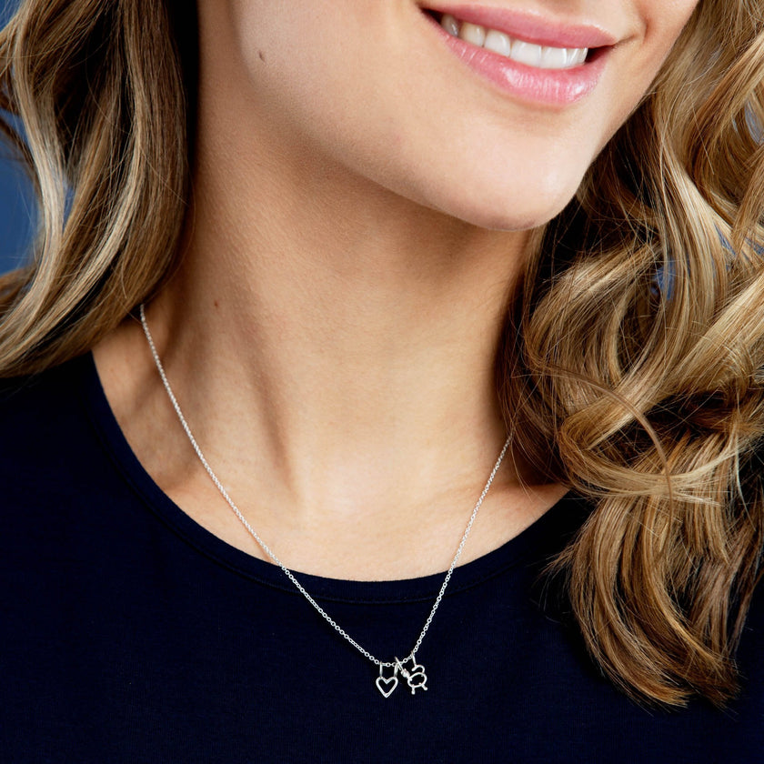 collier coeur et chat