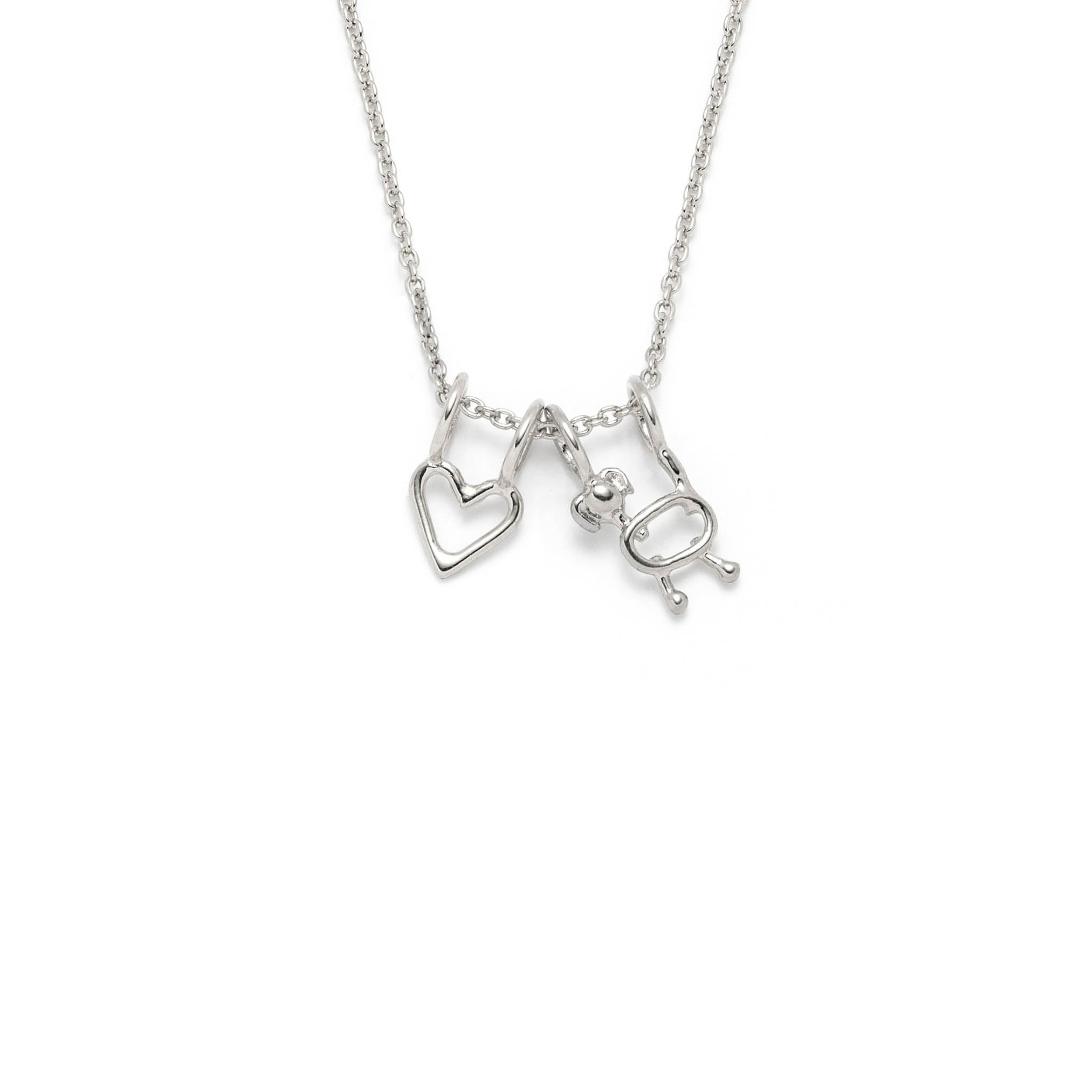 Collier pour une amoureuse des chiens - Argent sterling