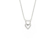 Collier avec breloque en forme de coeur - Pendentif coeur argent sterling ou or