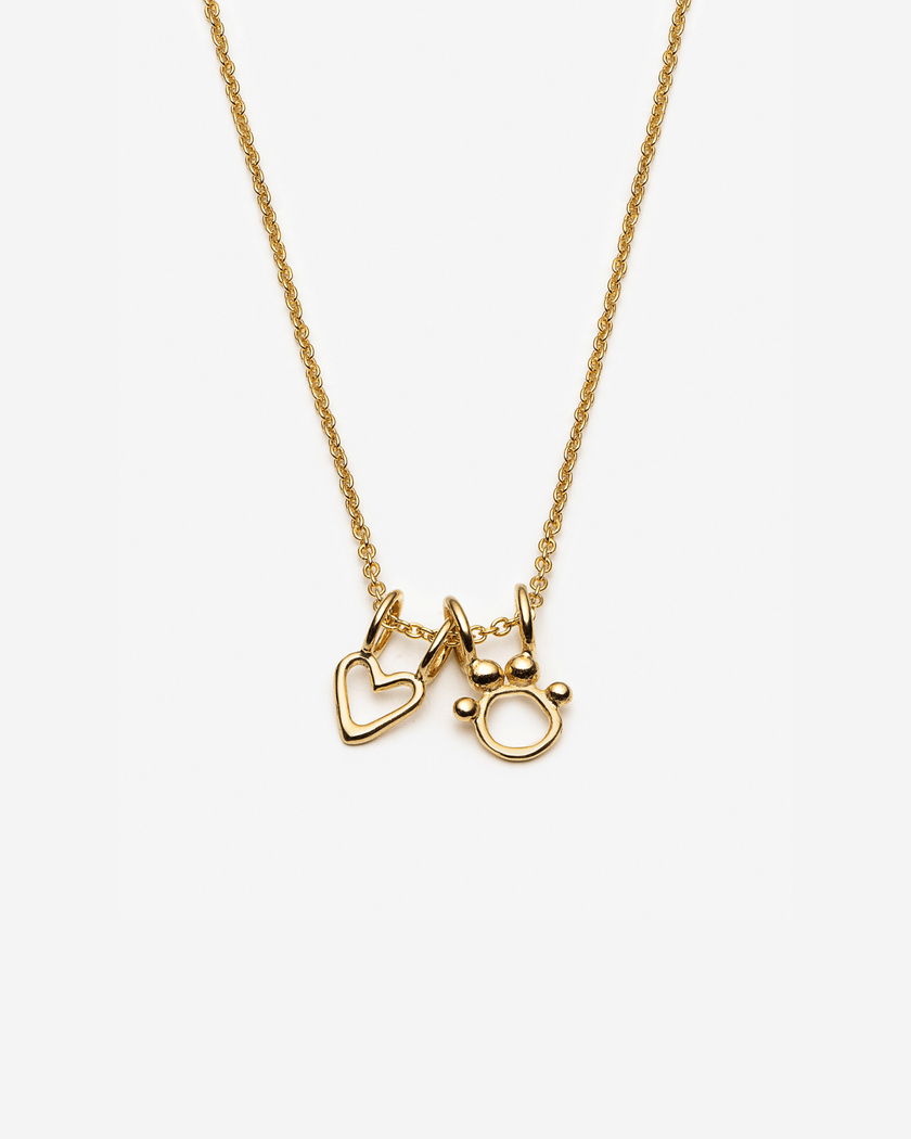 Collier coeur et patte pour l’amoureuse des animaux