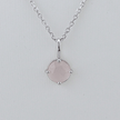 Collier en argent sterling et Quartz rose