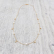 Collier en or 14K serti de diamants et perles