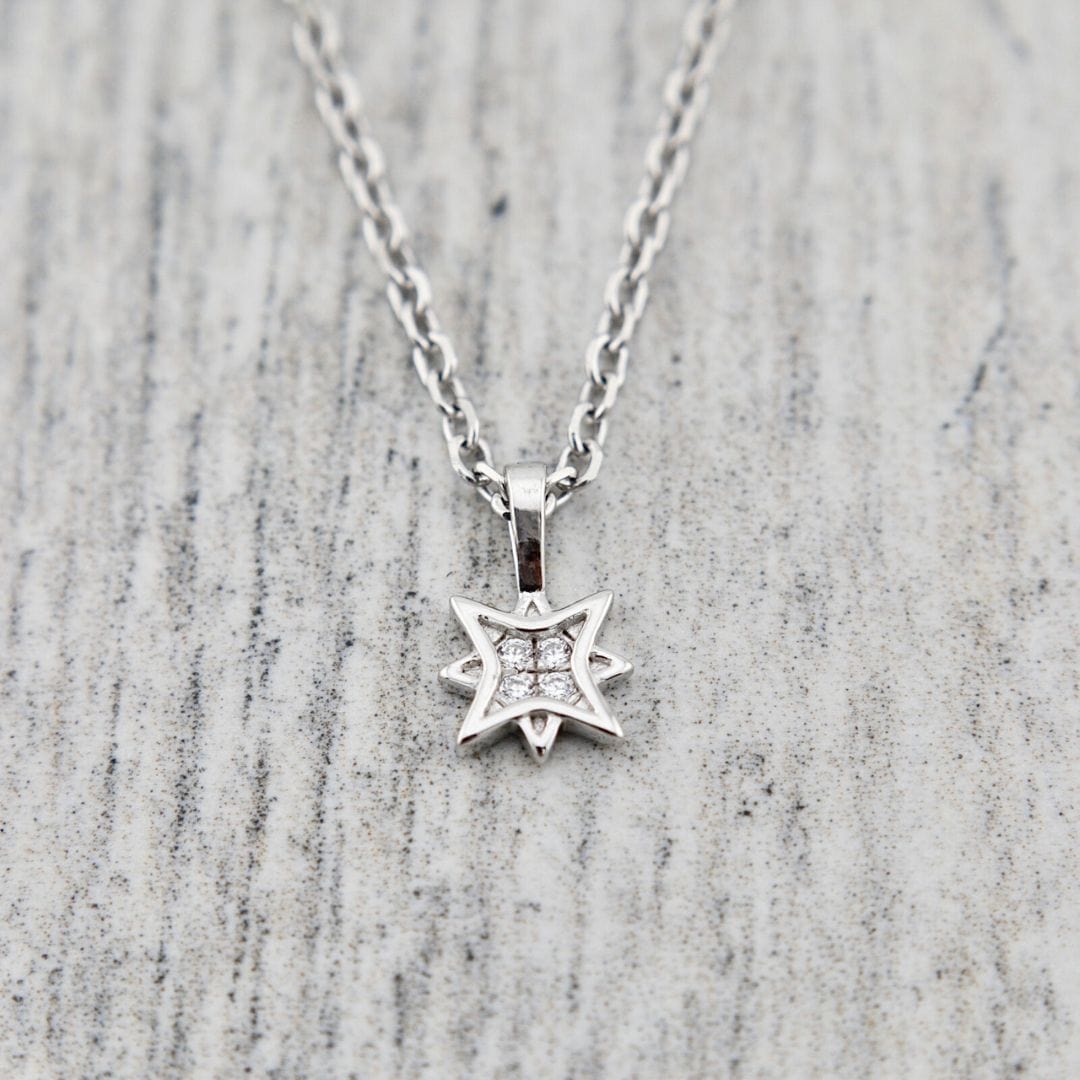 Collier Étoile du Nord en argent sterling
