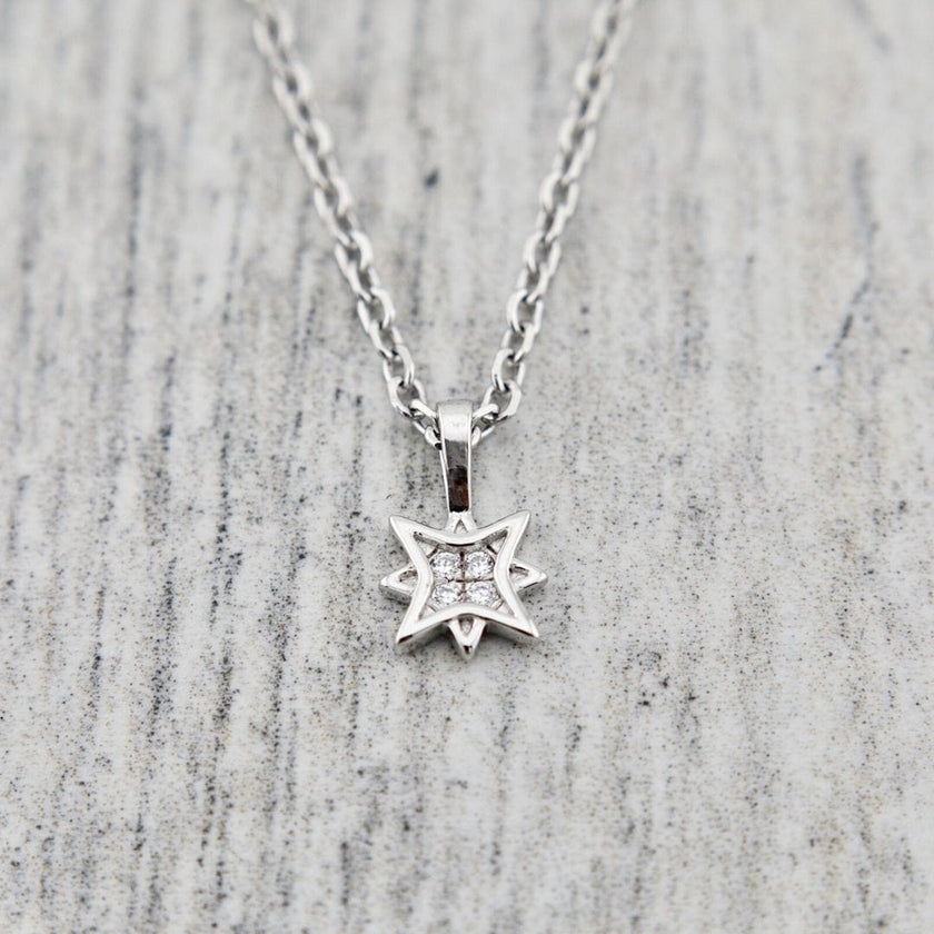 Collier Étoile du Nord en argent sterling