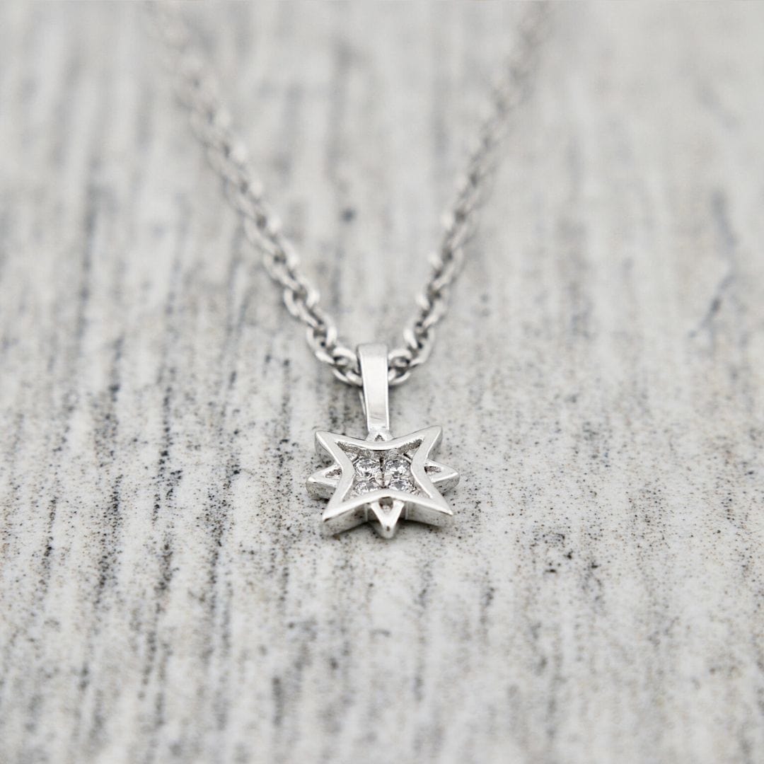 Collier Étoile du Nord en argent sterling