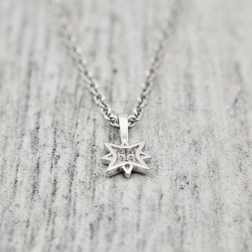 Collier Étoile du Nord en argent sterling