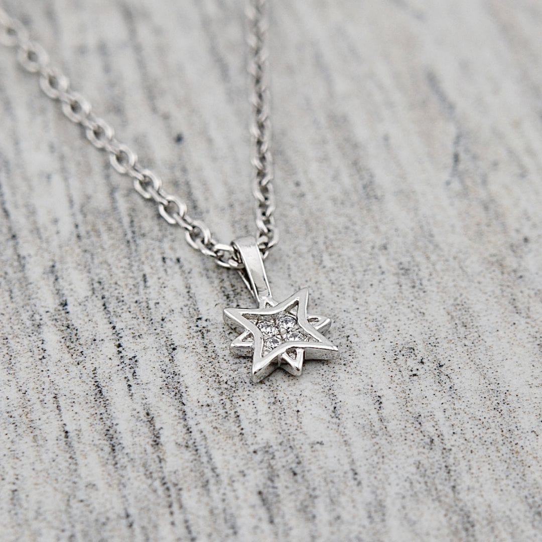 Collier Étoile du Nord en argent sterling