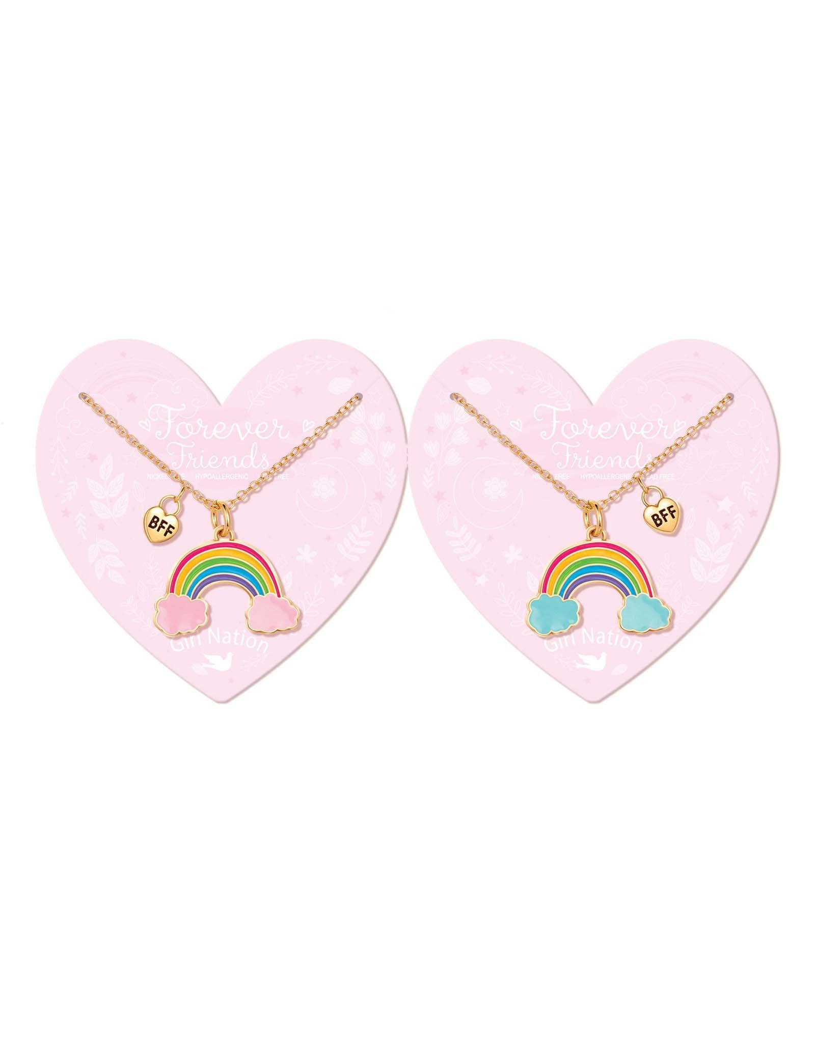 Duo of Friendship Necklaces - Rainbow - Girl Nation