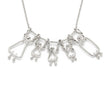 collier maman, 2 filles, garçon et papa