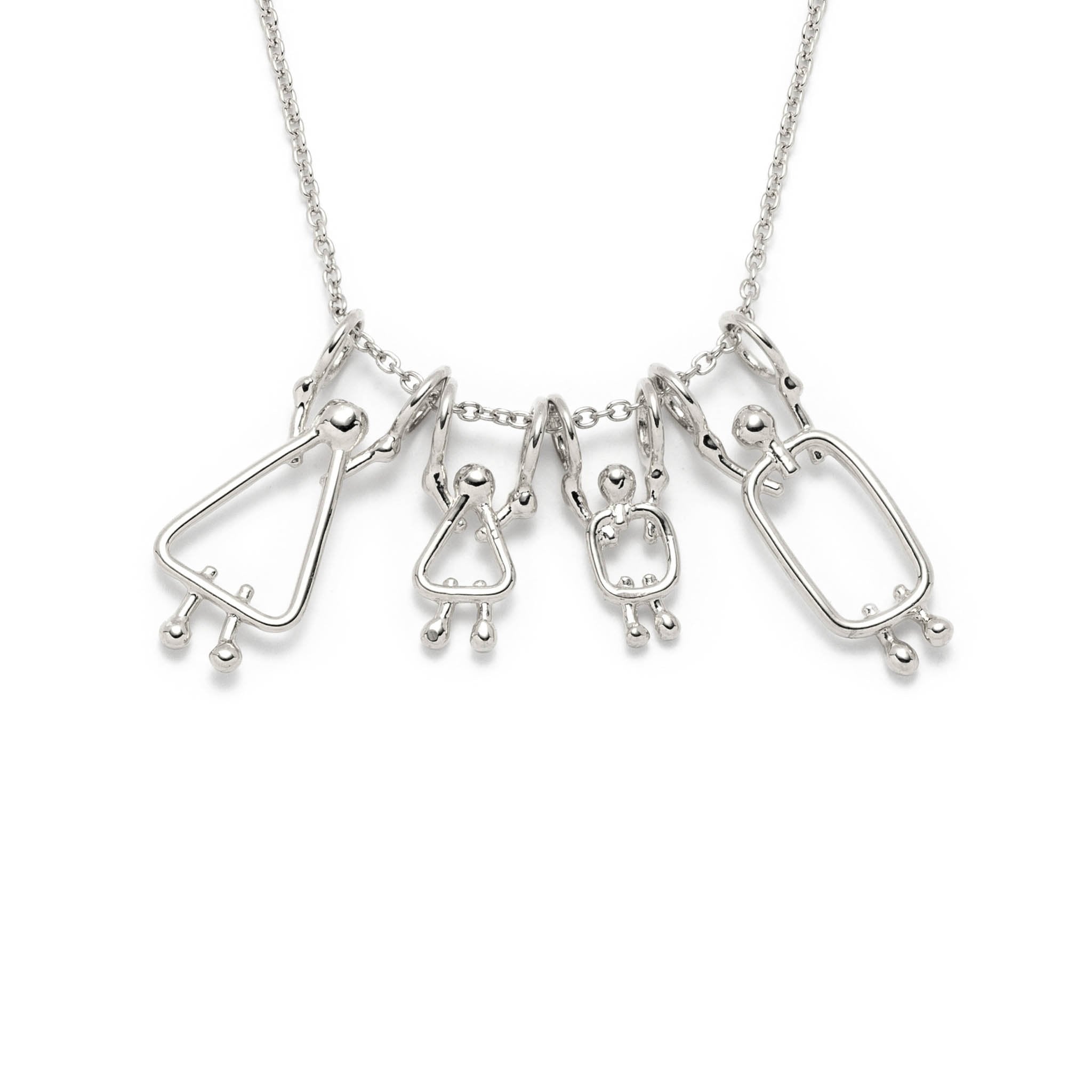 Collier de famille maman d’un garçon et d’une fille