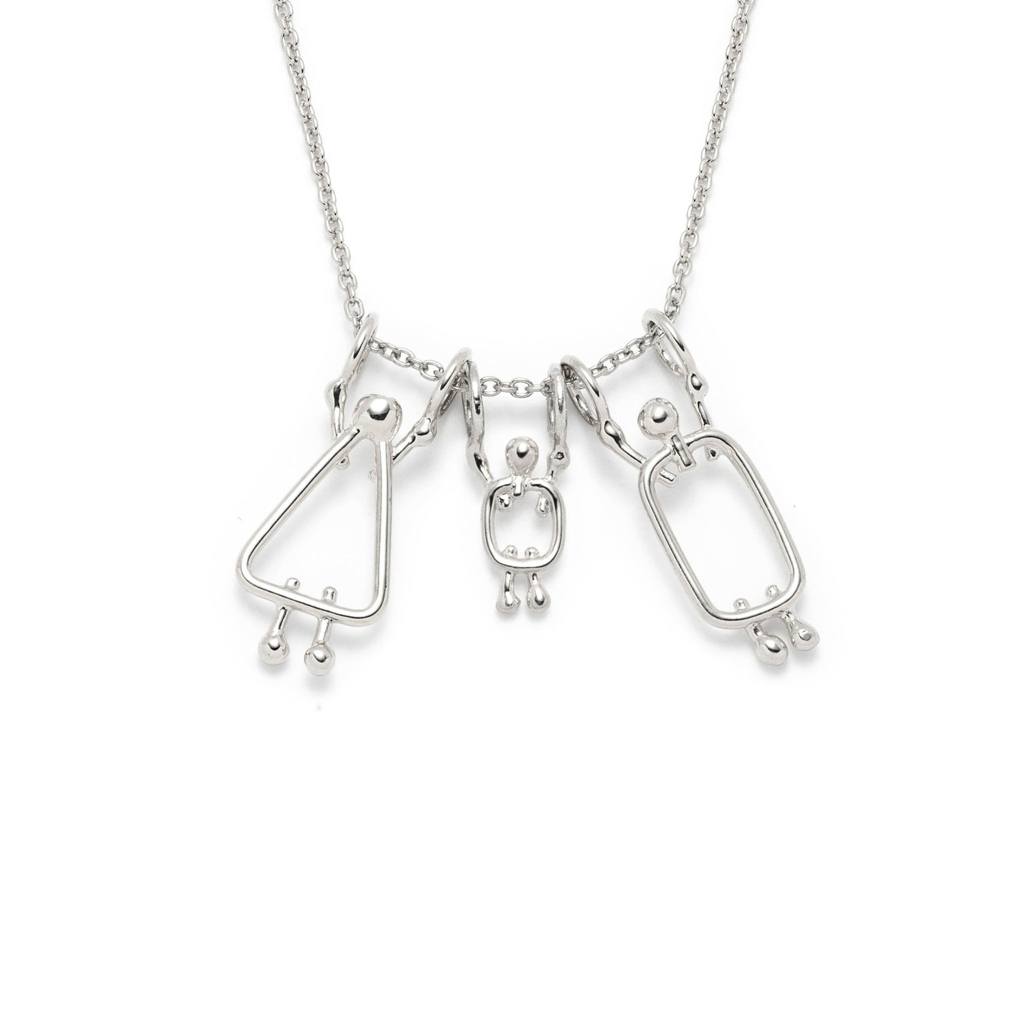 Collier famille pour maman d'un garçon - Cadeau naissance personnalisé au Québec