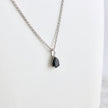 Collier Moissanite noire en or 10K - 14K - 18K ou platine