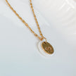 Collier doré en nacre et fleur de lotus | THÉTIS