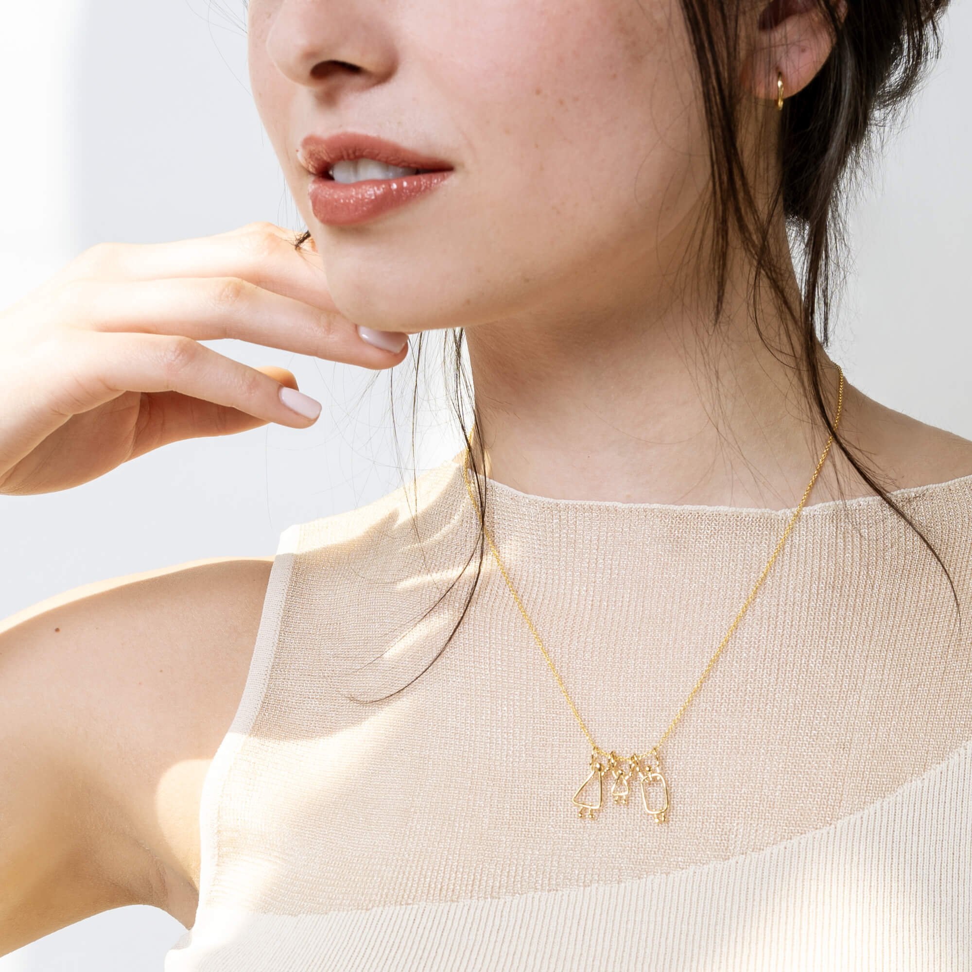 Bijou pour maman d'une fille - Collier de naissance pour nouvelle maman
