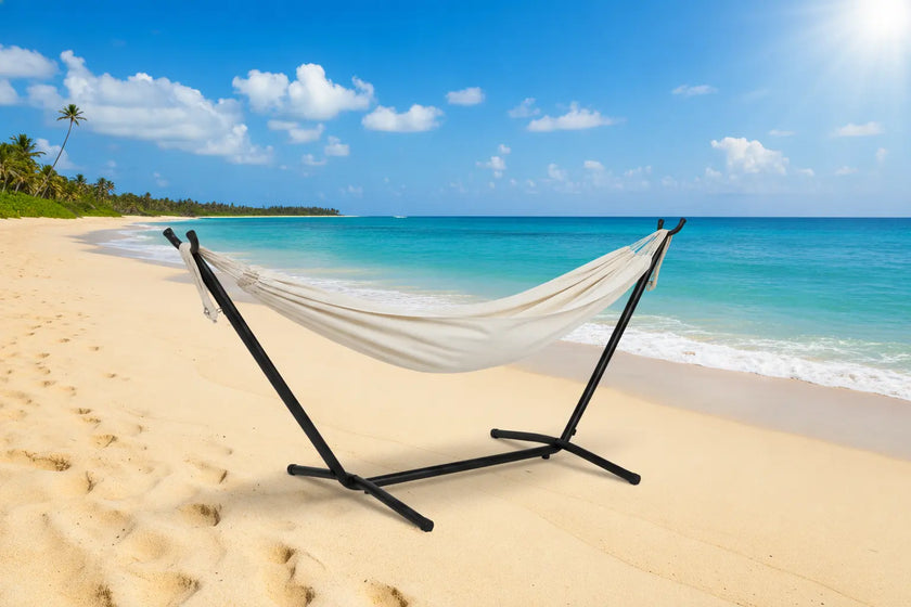Colombian Double Hammock with Universal Hammock Stand