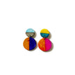Colorful Mismatched Clip On Earrings Handmade