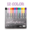 Color Double Line Signature Highlighter Pen And Drawn