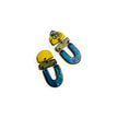 Colorful Artsy Statement Earrings Post or Clip On- 