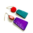 Colorful Asymmetric Mismatched Dangle Earrings