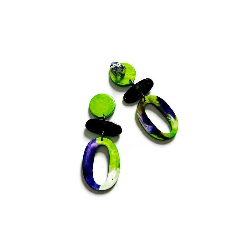 Colorful Clip On Earrings for Summer