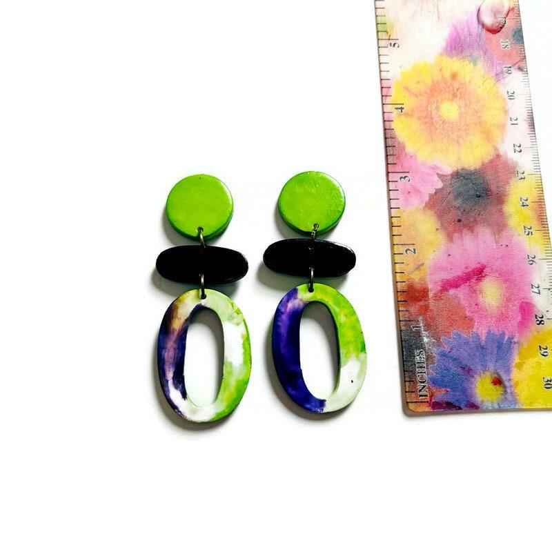 Colorful Clip On Earrings for Summer